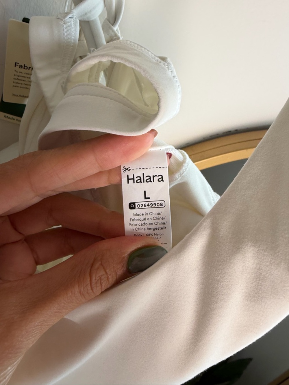 HALARA White Racerback Tank Top - Picture 8 of 9